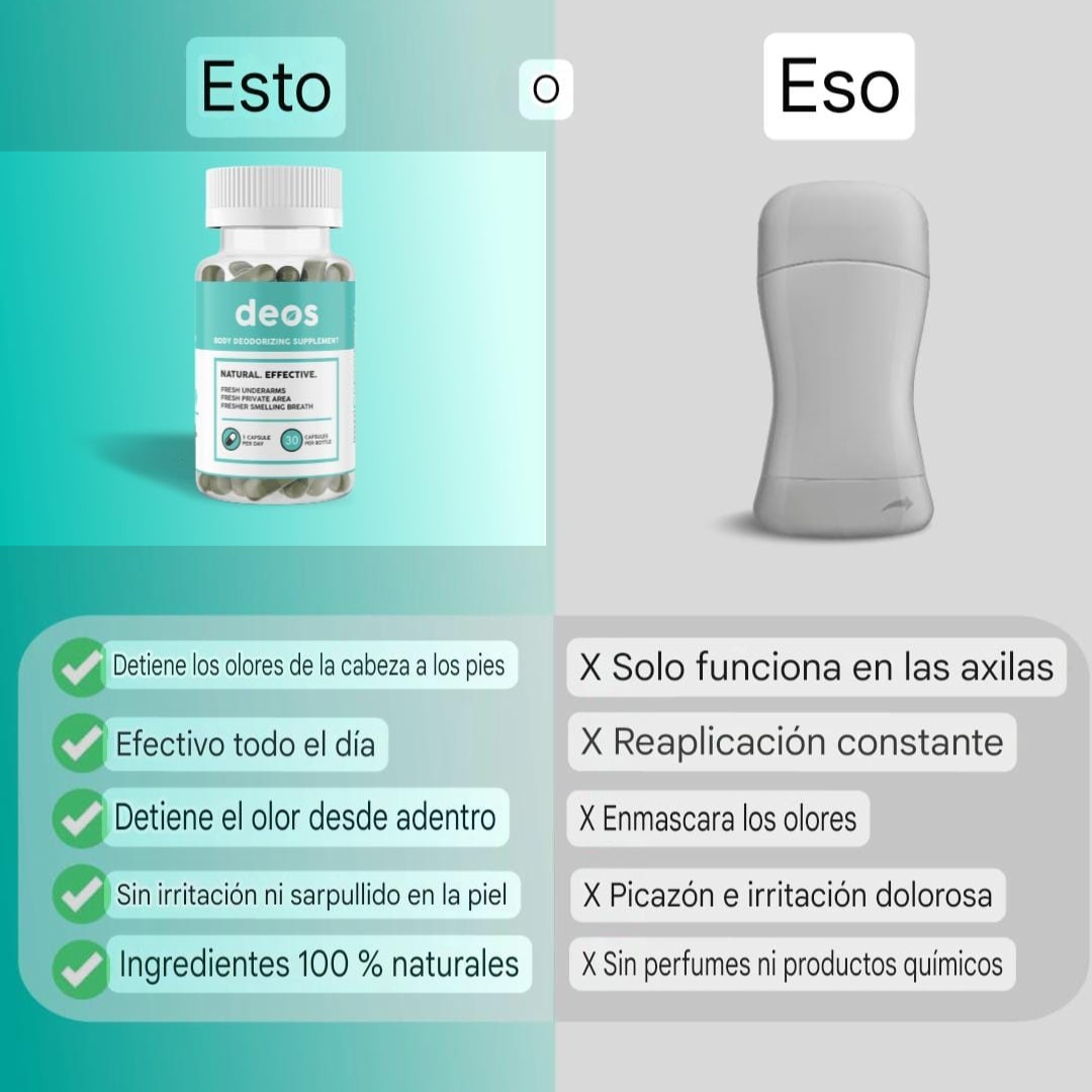 DEOS Suplemento desodorante interno
