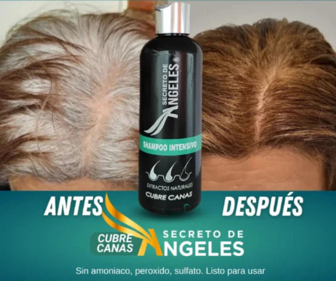 Shampo Mágico Cubre Canas - Cubre las Canas Desde la Primera Aplicación ¡ENVÍO GRATIS HOY!